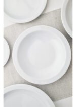 Plato Hondo Porcelana Tramontina Laura 22 Cm Blanco Laura - Imagen 4