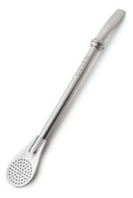 Bombilla Para Mate Plana Acero Inoxidable 19 Cm Otten Plateado