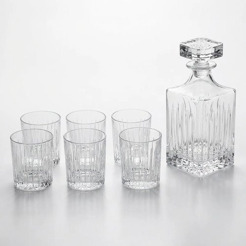 D_797313-MLA109538228417_032026-O Set X 7 Piezas Para Whisky Vasos Y Licorera Otten 750 Ml Transparente - Imagen 1