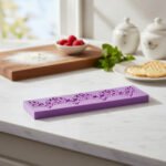 Molde Encaje Puntilla De Silicona Reposteria Color Violeta 4 - Imagen 3