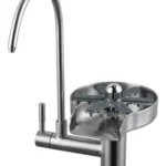 Grifería Monocomando De Cocina Con Lavacopas Acero Otten Plateado Cepillado