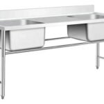 Mesada Con Bacha Doble Acero Inoxidable Industrial Otten