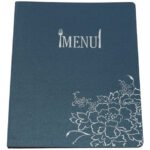 Menu Carta Bistro Polipropileno Resistente Azul Otten Azul Marino