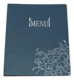 Menu Carta Bistro Polipropileno Resistente Azul Otten Azul Marino
