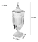 Dispenser De Bebidas Vidrio Con Canilla Otten 4,5 Lts Ts1117-54 - Imagen 2