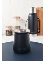 Bombilla Para Mate Plana De Acero Inoxidable 17 Cm Otten Plateado - Imagen 4