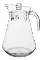 Jarra Con Tapa Acrilico Reforzado Transparente 1500 Ml Blanco