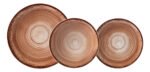 Vajilla Porcelana Schmidt Esfera Marrón 12 Piezas Apto Lavavajillas