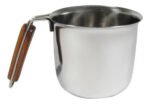 Jarro Hervidor De Acero Inoxidable Vima 11 Cm Mango Madera Plateado - Imagen 2