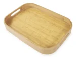Bandeja Rectangular De Servir Desayuno Bambu Otten 40 X 28 Marrón Claro