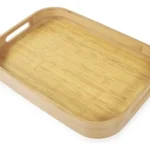 Bandeja Rectangular De Servir Desayuno Bambu Otten 40 X 28 Marrón Claro