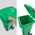 Tacho Contenedor Basura Reciclable Con Ruedas Otten 120 Lts Verde - Imagen 8