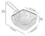 Canasto Freidor Cuadrado Acero Inoxicidable Otten 20 Cm - Imagen 2
