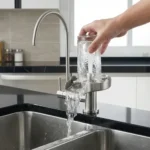Grifería Monocomando De Cocina Con Lavacopas Acero Otten Plateado Cepillado - Imagen 3