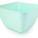 Compotera Cuadrada Plástico 12cm Verde Aqua Deses Modelo 01141