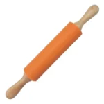 Rodillo Giratorio Silicona Madera Dunia 31cm Naranja