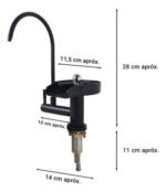 Grifería Monocomando De Cocina Con Lavacopas Negro Otten Negro Mate - Imagen 3