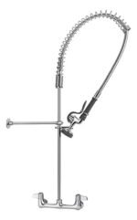 Grifería Extensible Acero Doble Temperatura Cocina Otten Plateado Brillante