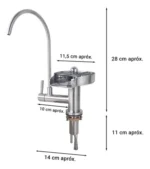 Grifería Monocomando De Cocina Con Lavacopas Acero Otten Plateado Cepillado - Imagen 4