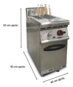 Hervidor De Pastas Industrial A Gas 8 Canastos Otten - Imagen 2
