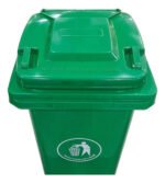 Tacho Contenedor Basura Reciclable Con Ruedas Otten 120 Lts Verde - Imagen 3