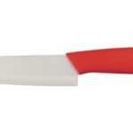 Cuchillo Cuchilla De Ceramica Mango Antideslizante 15 Cm Color Rojo