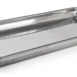 Plancheta Plancha Acero Inoxidable Profunda Asa 2 Hornallas Plateado