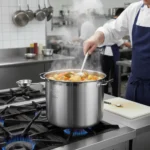 Olla Gastronómica Alta Acero Inoxidable Otten María 36 Lts Plateado - Imagen 3