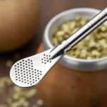 Bombilla Para Mate Plana De Acero Inoxidable 17 Cm Otten Plateado - Imagen 9