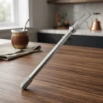 Bombilla Mate Plana Resorte Acero Inoxidable 16 Cm Otten Plateado - Imagen 6