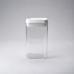 Frasco Acrilico Cierre Hermetico Apilable 2.3 Litros Transparente/blanco - Imagen 5