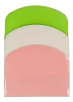 Cornet Espatula Curvo Plastico Ayudante Cocina Color Verde Lima - Imagen 2
