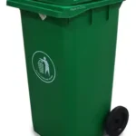 Tacho Contenedor Basura Reciclable Con Ruedas Otten 100 Lts Verde