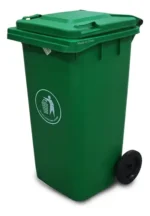 Tacho Contenedor Basura Reciclable Con Ruedas Otten 100 Lts Verde