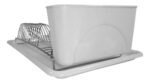 Escurridor Secaplatos Cromado Para 12 Platos 40 X 21 X 13cm Color Blanco - Imagen 2