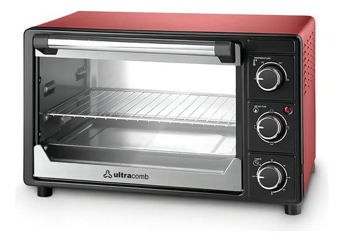 D_663610-MLA99933491265_112025-O Horno Eléctrico De Mesa 32 Lts Ultracomb Uc-32n 1500w Color Rojo Con Bandeja Y Rejilla - Imagen 1