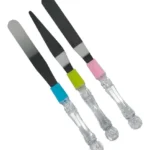 Juego Set X 3 Pzs Espatula Untar Repostera Acero Inoxidable