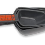 Set X 4 Cucharas Medidoras Palas Medidas Gris Oscuro