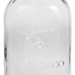 Frasco Vidrio 1100ml Tapa A Rosca Cobre Transparente