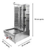 Maquina Parrilla De Shawarma Electrica Acero Otten - Imagen 2