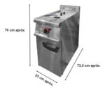OTTEN-FREIDORA ELÉCTRICA 18LTS 40X90CM TA-TC-1E - Imagen 2