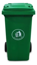Tacho Contenedor Basura Reciclable Con Ruedas Otten 100 Lts Verde - Imagen 5