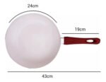 Set Batería Cerámica Rojo Cerámica  3p Olla-sarten 24 Cm  Rojo - Imagen 4
