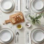 Plato Playo Porcelana Tramontina Rustico Marron 28 Cm Blanco/marrón Rústico - Imagen 6