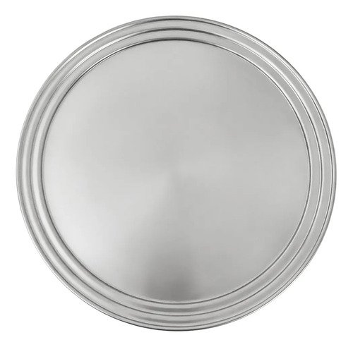 D_752813-MLA111700149591_052026-O Bandeja De Mozo Redonda 36 Cm Acero Inoxidable Brade Plateado - Imagen 1