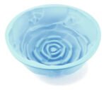 Molde Tortera De Silicona Antiadherente Forma De Rosa 24cm Color Celeste - Imagen 2