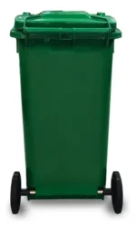 Tacho Contenedor Basura Reciclable Con Ruedas Otten 100 Lts Verde - Imagen 6