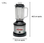 Licuadora Alta Rotacion 1,75 Lts 800 W Vaso Policarbonato Negro - Imagen 2