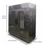 Horno Spiedo Electrico Rostizador Pollos Otten - Imagen 2