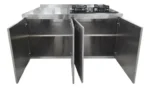 Mesada Cocina Con Anafe Acero Inoxidable Bajo Mesada Otten Plateado - Imagen 4